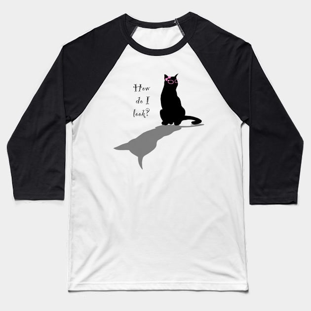 How do I look cat Baseball T-Shirt by Aya-art